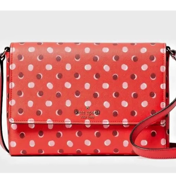 NWT Kate Spade Cove Street Fiesta Polka Dot
Crossbody Purse Bag in Digital Red - Picture 2 of 7